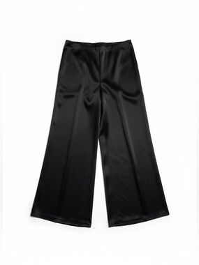 Joie Satin Wide Leg Pants Women’s 1X Black Elastic Waist